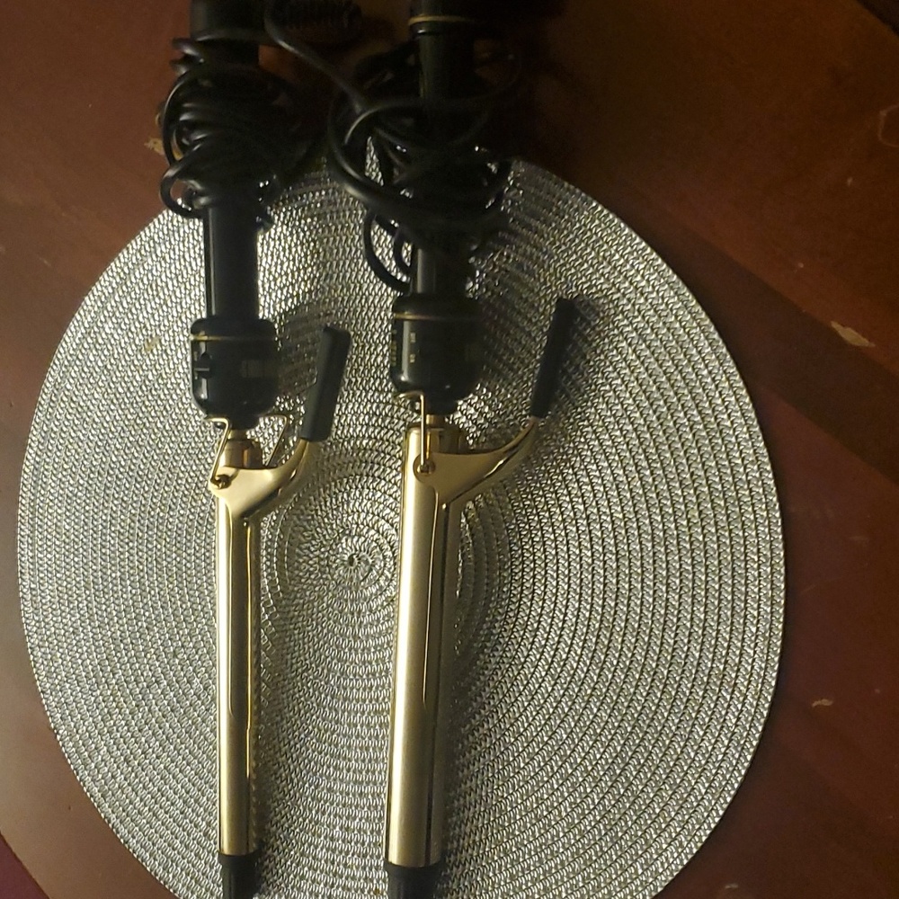 HOT SHOT TOOLS 24k GOLD 1" SALON CURLING IRON